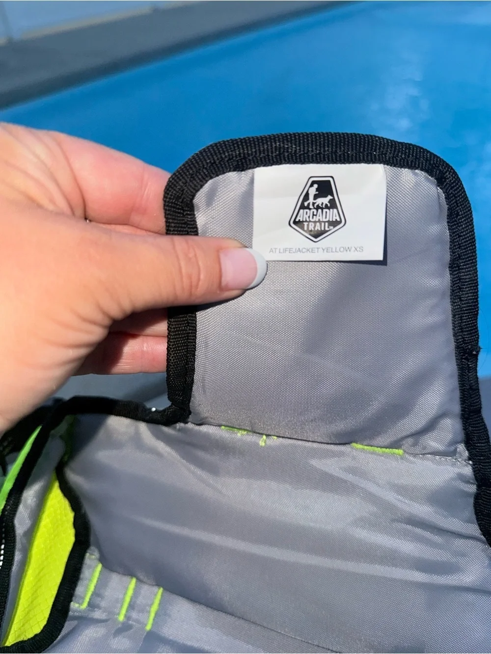 Arcadia Neon Yellow XS Dog Life Jacket